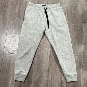 Theory grey jogger sweat pants as